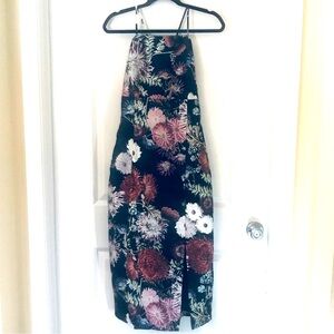 NWT Keepsake Floral Billboard Dress - Black - Sleeveless - Women XL